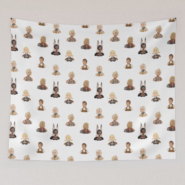 Item preview, Final Fantasy 12 Portraits (Small, White) designed and sold by beckyjenksart.