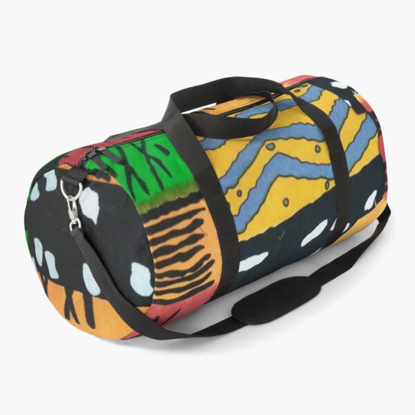Patchwork of African Fabric Patterns Duffle Bag