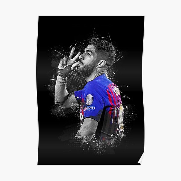 Luis Suarez Poster Atletico Madrid Poster Minimalist Suarez 