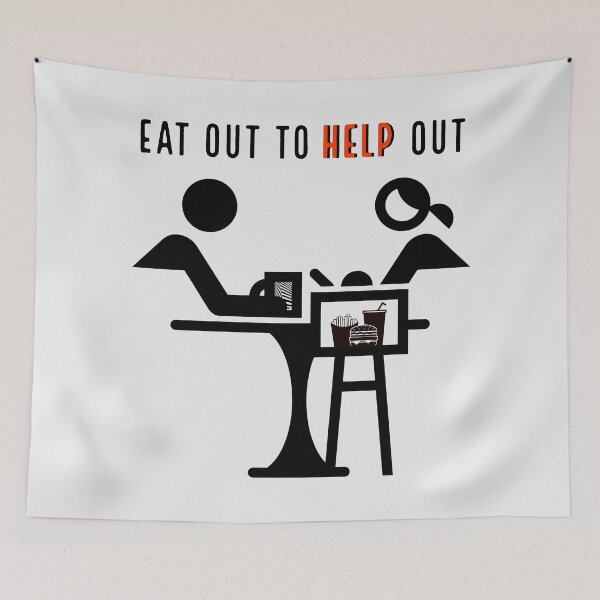 Item preview, EAT OUT TO HELP OUT designed and sold by ak3shay.