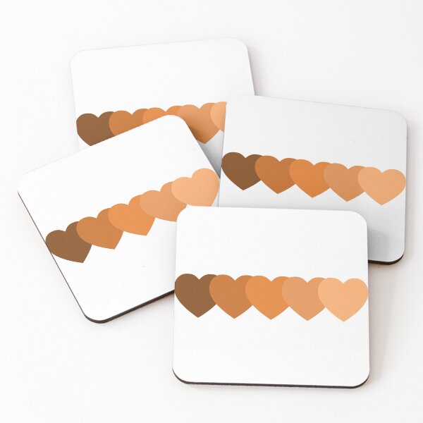 Item preview, Burnt sienna Heart straight line pattern retro monochromatic design designed and sold by anins-azuree.
