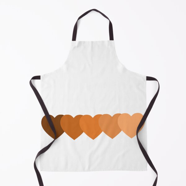 Item preview, Burnt sienna Heart straight line pattern retro monochromatic design designed and sold by anins-azuree.