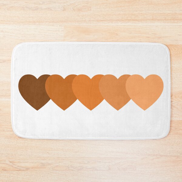 Item preview, Burnt sienna Heart straight line pattern retro monochromatic design designed and sold by anins-azuree.