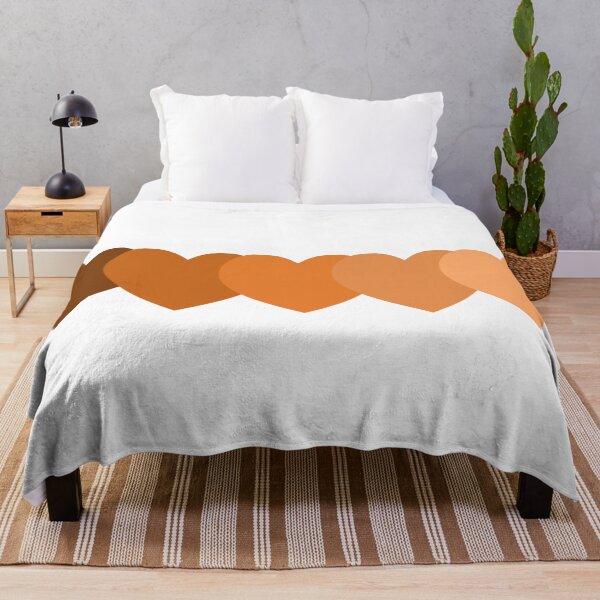 Item preview, Burnt sienna Heart straight line pattern retro monochromatic design designed and sold by anins-azuree.
