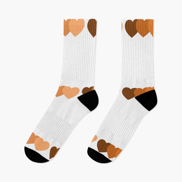 Item preview, Burnt sienna Heart straight line pattern retro monochromatic design designed and sold by anins-azuree.