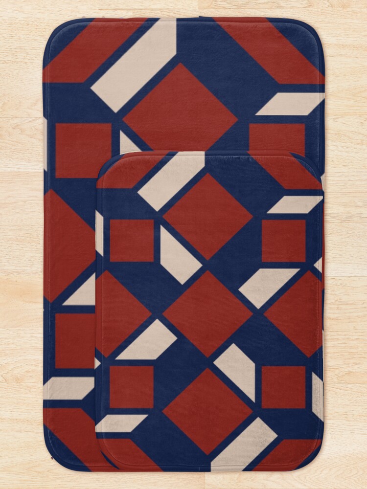 Alternate view of Moroccan pattern Bath Mat