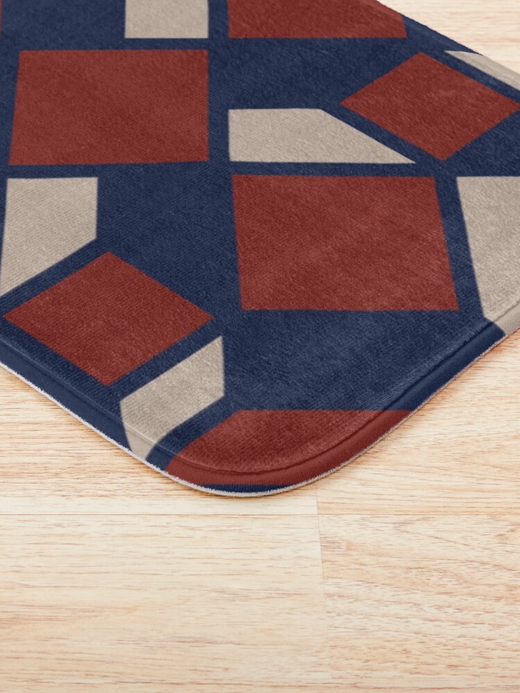 Alternate view of Moroccan pattern Bath Mat