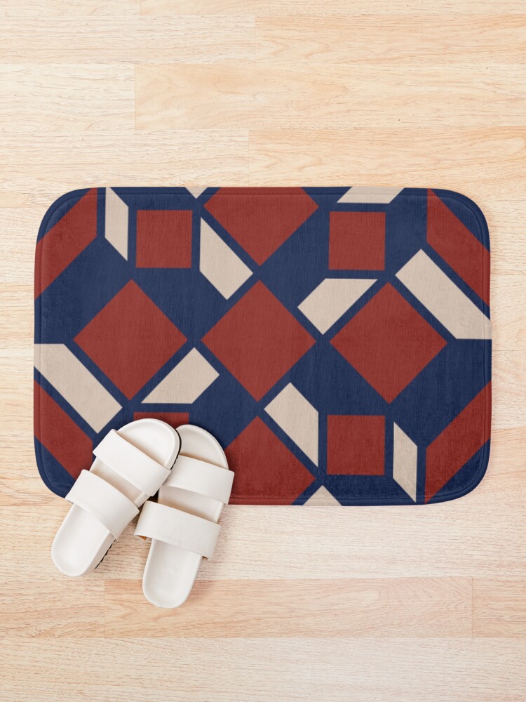 Alternate view of Moroccan pattern Bath Mat