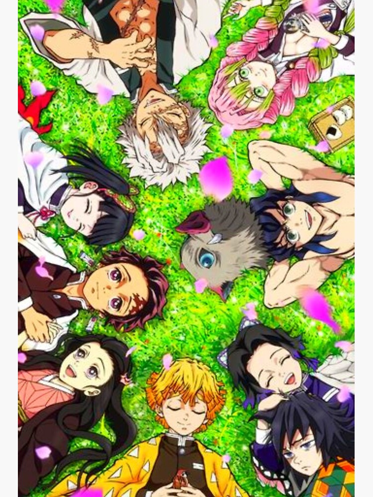 Demon Slayer Characters Art Board Print By Espressiodesign Redbubble