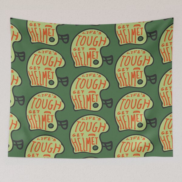 Item preview, life’s tough get a helmet  designed and sold by graphicgal.