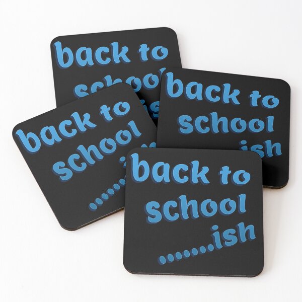 Item preview, Back to School ish - Blue on Black designed and sold by NoMatterLab.