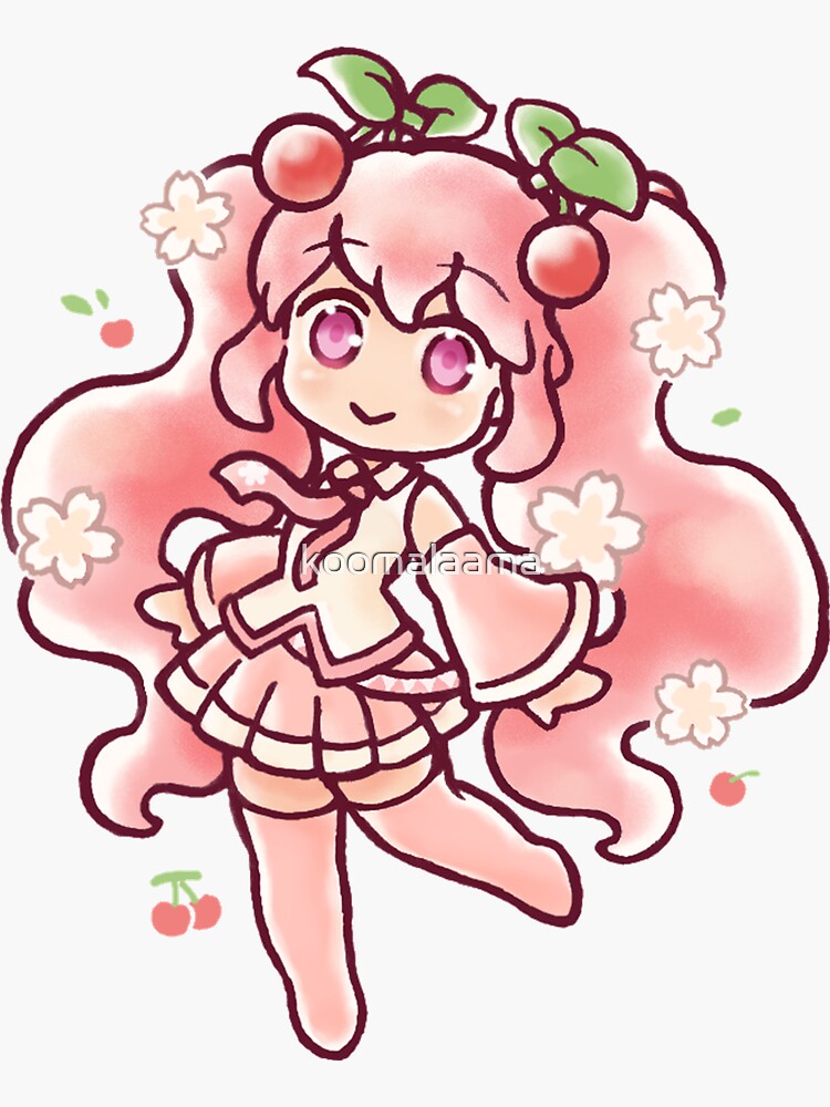 Sakura Miku Sticker for Sale by koomalaama