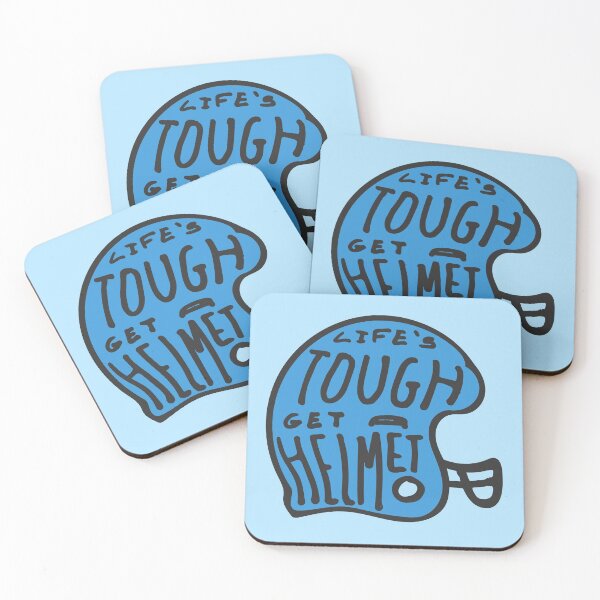 Item preview, life’s tough get a helmet  designed and sold by graphicgal.