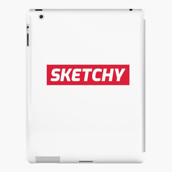 Sketchy AF Scribble Font Sketch Book Logo iPad Case & Skin for