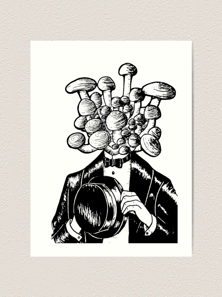 "Mushroom Head" Art Print for Sale by OctopusVulgaris Redbubble