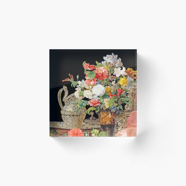 Ferdinand Georg Waldmüller Antique Vase Acrylic Block