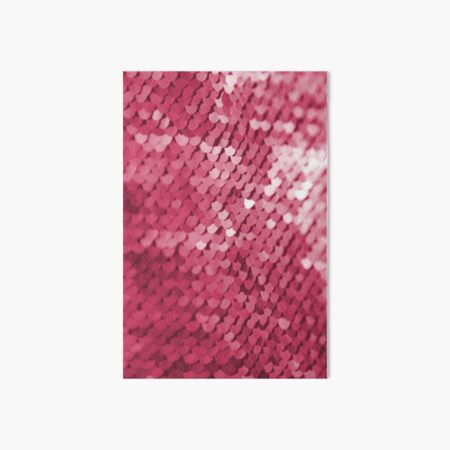 Pink sequin pattern mermaid Art Board Print
