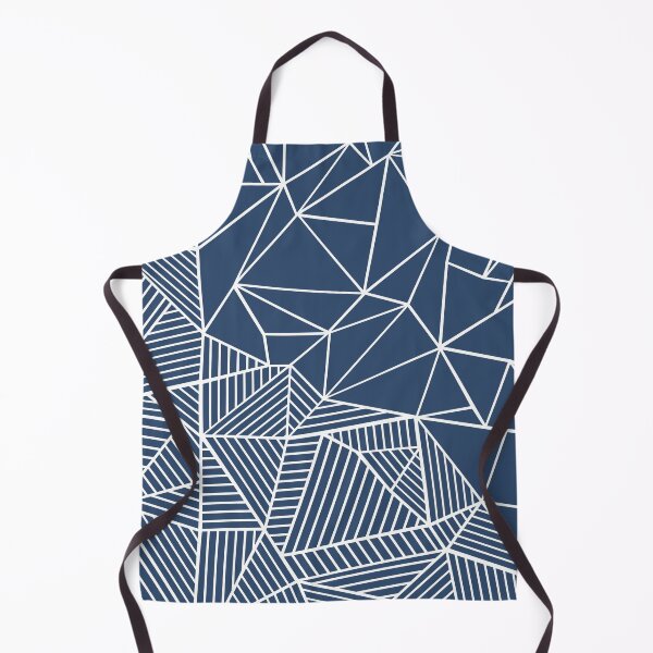 Item preview, Abstract Half and Half 45 Navy Blue designed and sold by ProjectM.