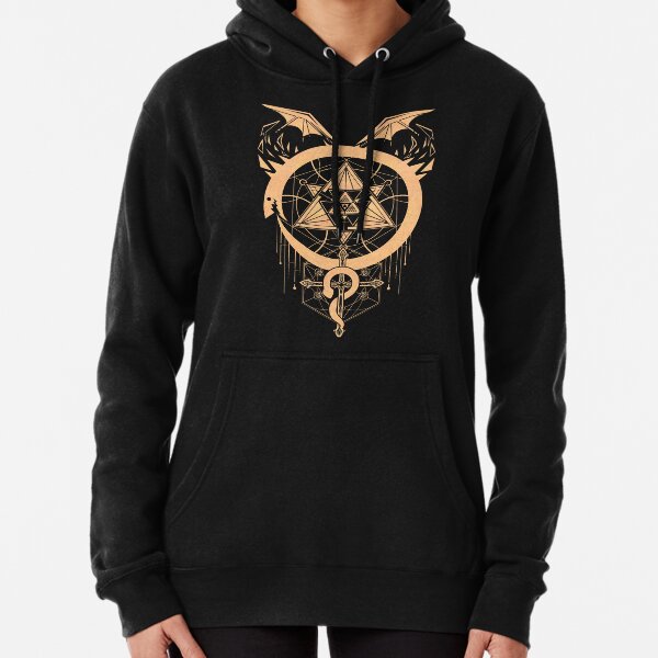 Gilded Snakes of Alchemy Pullover Hoodie