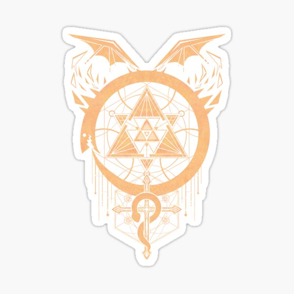 Gilded Snakes of Alchemy Sticker