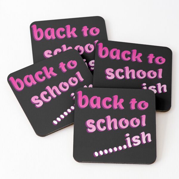 Item preview, Back to School ish - Pink on Black designed and sold by NoMatterLab.