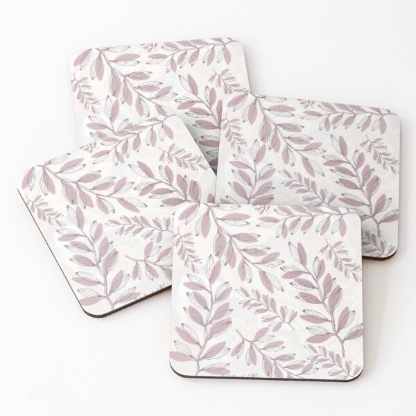Item preview, Repeating abstract leaf pattern designed and sold by SophieMulford.