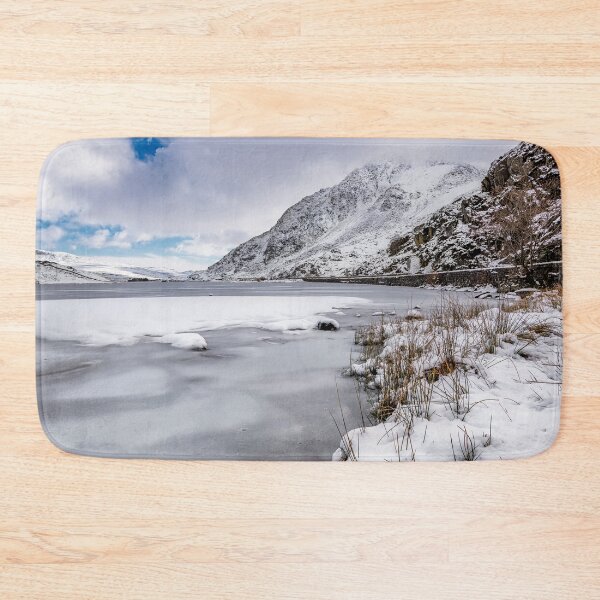 Item preview, Snowfall at Ogwen Lake Snowdonia designed and sold by AJEvans.
