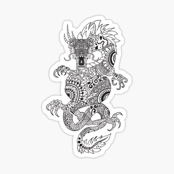 Dragon Mandala Sticker