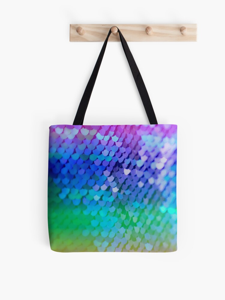 Mermaid Scales Bucket Bag shops Rainbow Handbag Purse