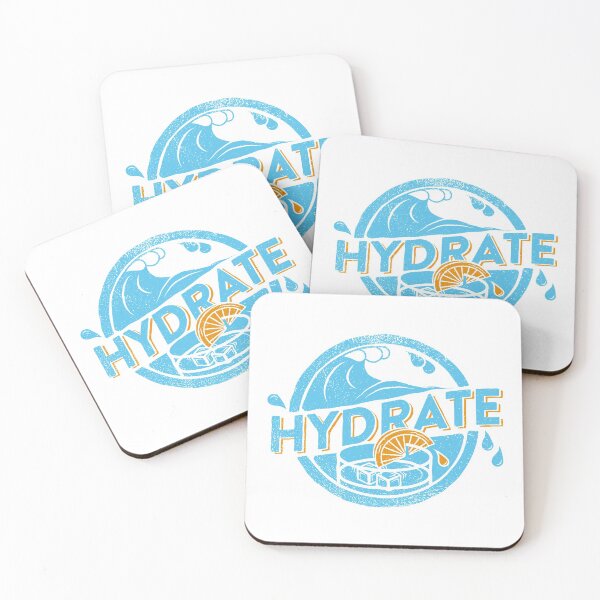 Item preview, Hydrate - a hydration reminder poster/sticker, ideal for your water tracker designed and sold by the50ftsnail.