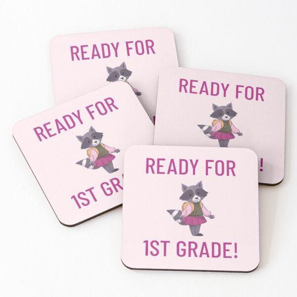 Item preview, Kawaii Cute Mousse "Ready for 1st Grade" - Cute gift for first day of 1st grade designed and sold by TamGustam.