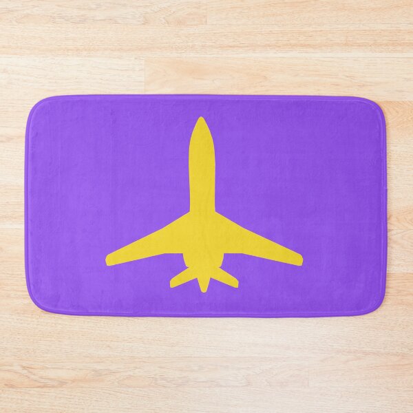 Item preview, Yellow silhouette of a commercial airplane taking off designed and sold by MIRO3D.