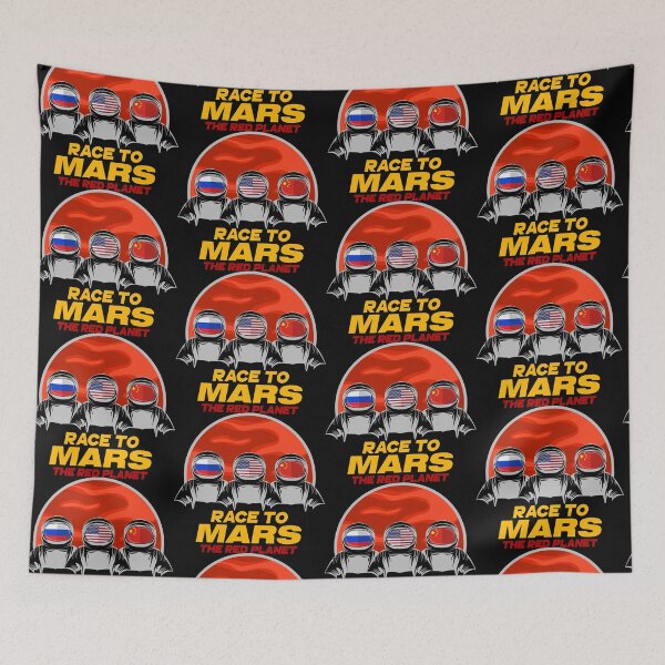 Item preview, Mars Race Red Planet Astronauts USA Russia China Spaceship Spaceshuttle Travel Interplanetary Alien Space Travel Gift designed and sold by TheAplus.