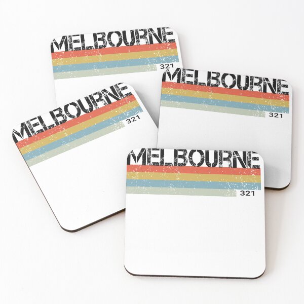 Item preview, Melbourne Retro Vintage Stripes Area Code designed and sold by Merica1st.
