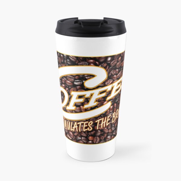 coffee stimulates the brain Travel Mug