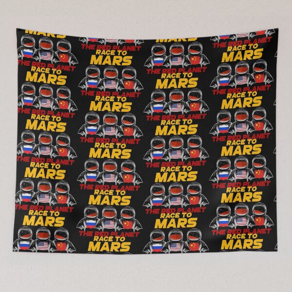 Item preview, Race to Mars Red Planet Astronauts USA Russia China Spaceship Spaceshuttle Travel Interplanetary Alien Space Travel Gift designed and sold by TheAplus.