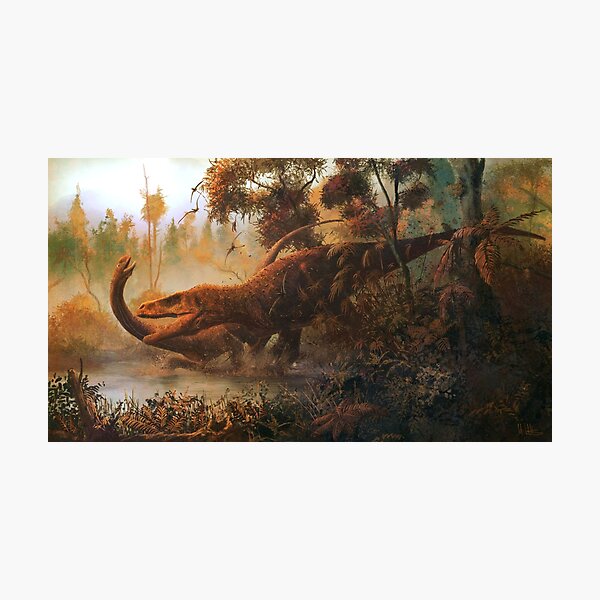 Megalosaurus and Cetiosaurus Photographic Print