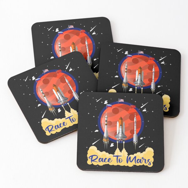 Item preview, Race to Mars Red Planet Rockets USA Russia China Spaceship Spaceshuttle Travel Interplanetary Alien Space Travel Gift designed and sold by TheAplus.