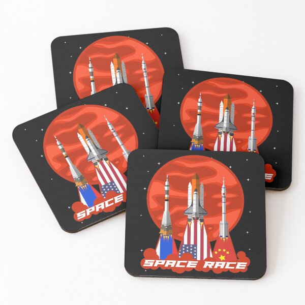 Item preview, Space Race Mars Red Planet Rockets USA Russia China Spaceship Spaceshuttle Travel Interplanetary Alien Travel Gift designed and sold by TheAplus.