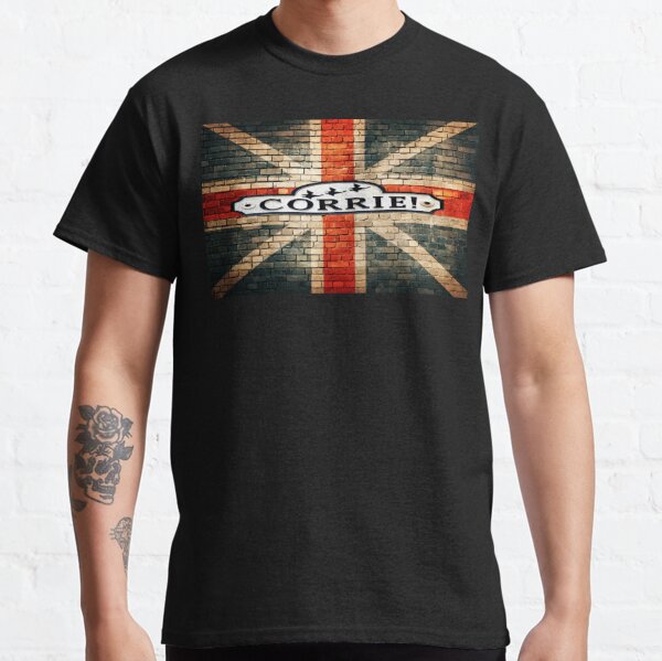 Coronation - corrie!- streets on uk flag Classic T-Shirt