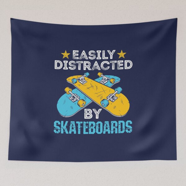 Item preview, Easily Distracted by Skateboards Skateboarding Skater designed and sold by jaygo.