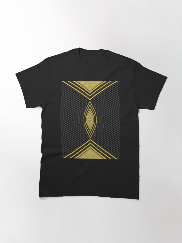 Thumbnail 3 of 7, Classic T-Shirt, Golden Lines and Shape designed and sold by VkCases.