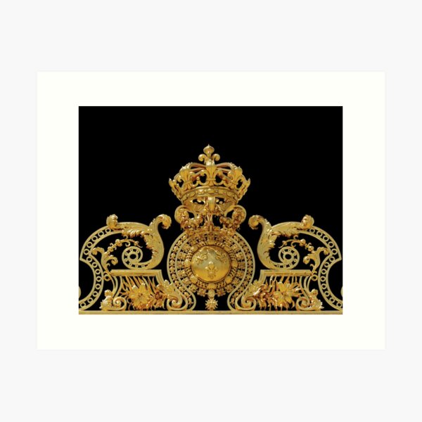 Item preview, Isolated Golden gate of Chateau de Versailles - Versailles, France designed and sold by Ulysse Pixel.
