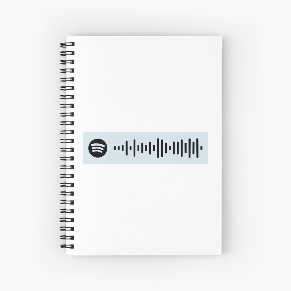 A Sky Full Of Stars Coldplay Spotify Scan Code Spiral Notebook By Outfitfinder Redbubble