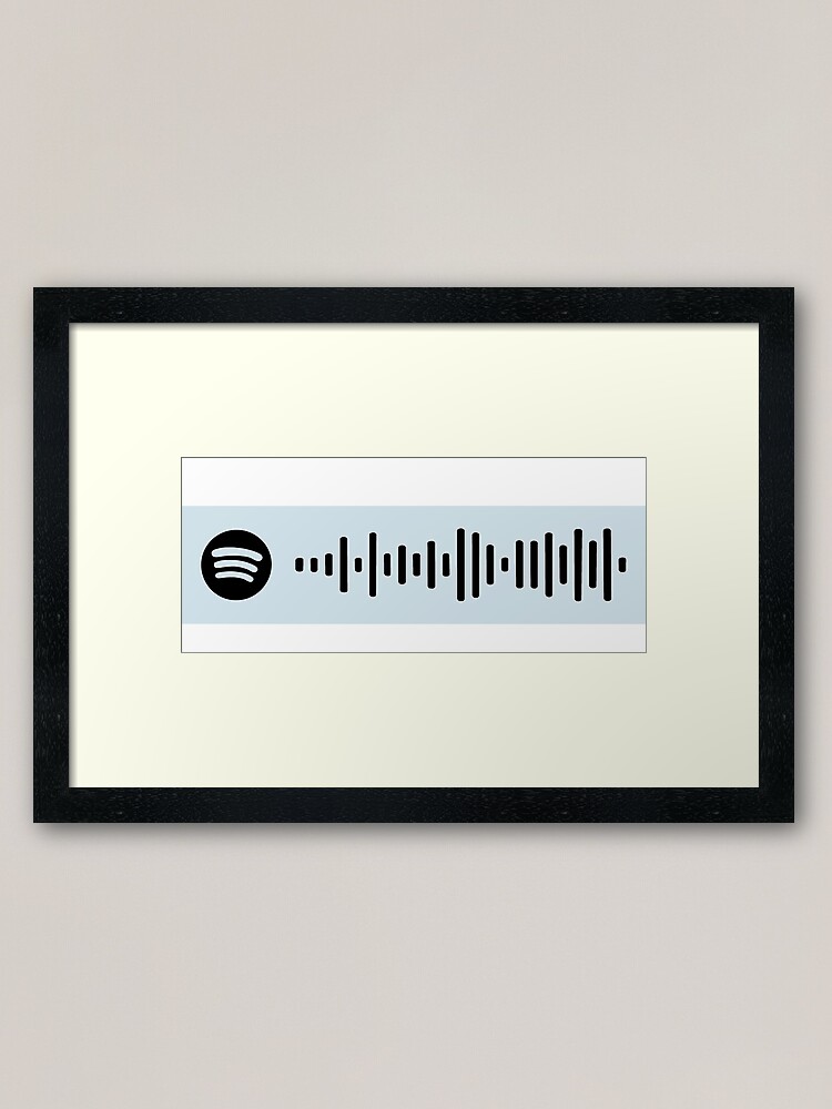 A Sky Full Of Stars Coldplay Spotify Scan Code Framed Art Print By Outfitfinder Redbubble