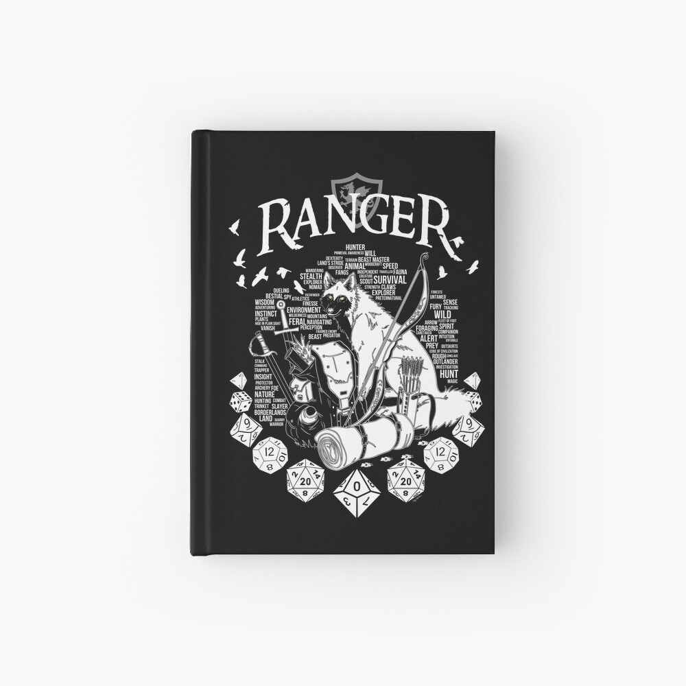RPG Class Series: Ranger - White Version Hardcover Journal