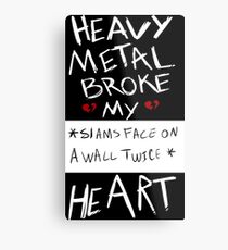 Fall Out Boy Centuries - Heavy Metal Broke My Heart Metal Print