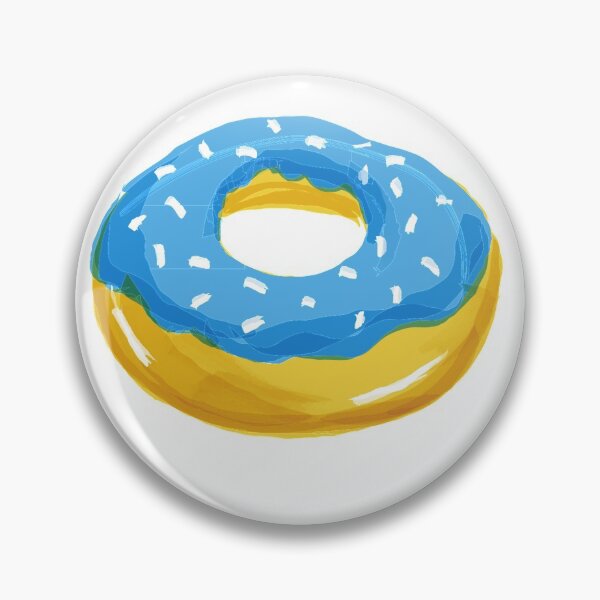 Item preview, Blue glazed doughnut  designed and sold by ExploreStore.