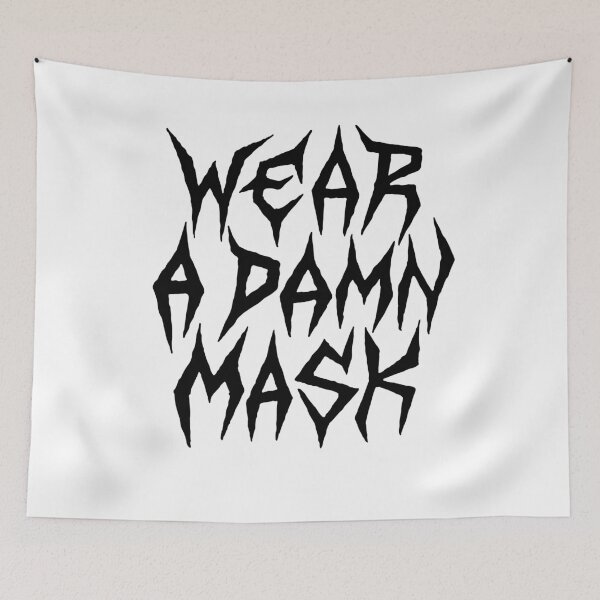 Item preview, Wear A Damn Mask designed and sold by Zagach Letters.