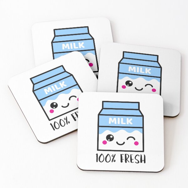 Item preview, Cute Milk Carton "100% fresh" Kawaii japanese designed and sold by TamGustam.